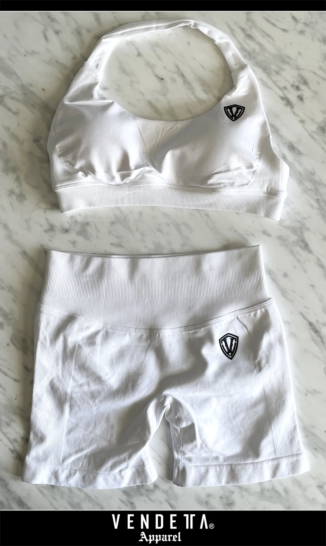 Kraťasy Bezšvové Dámske / Nízky Pás / Shorts Push UP / SET / Biela / v1629 – Obrázok 4