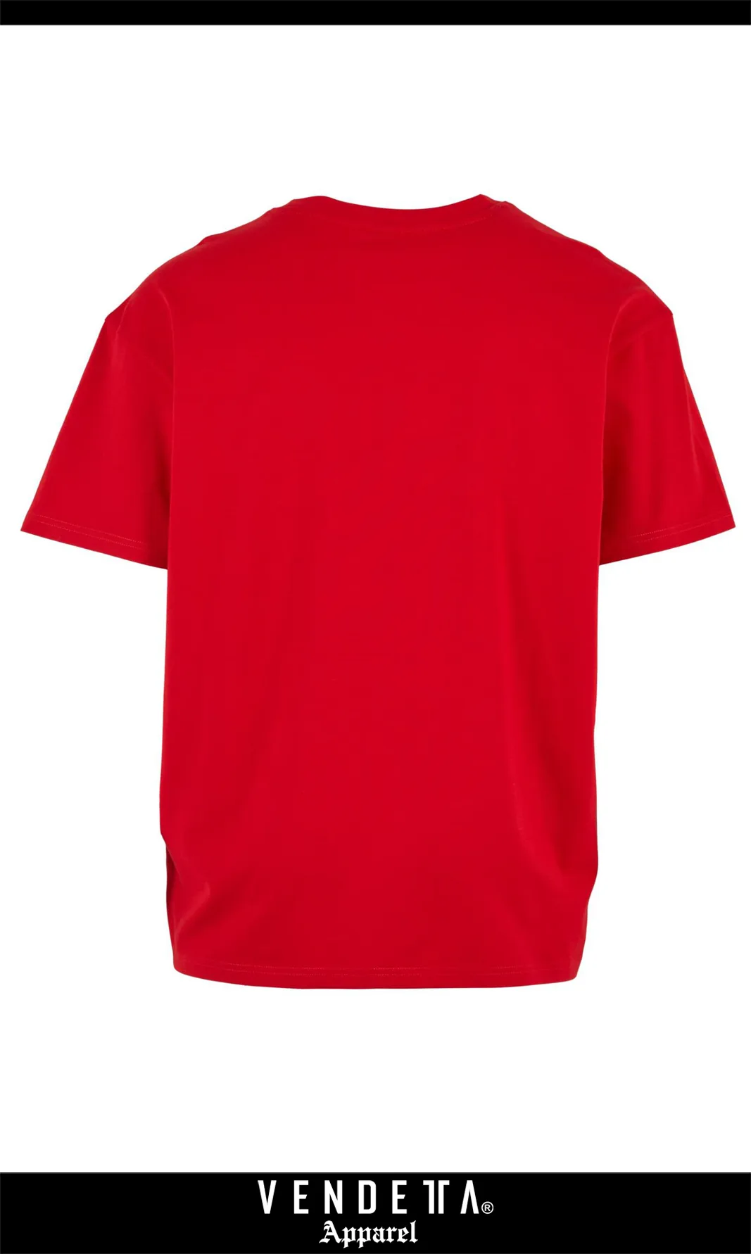 Tričko Pánske / T-shirt Oversize 1 / Červená / v1647 – Obrázok 3