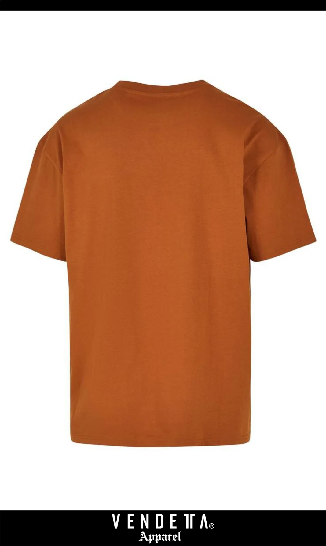 Tričko Pánske / T-shirt Oversize 1 / Hnedá / v1647 – Obrázok 3