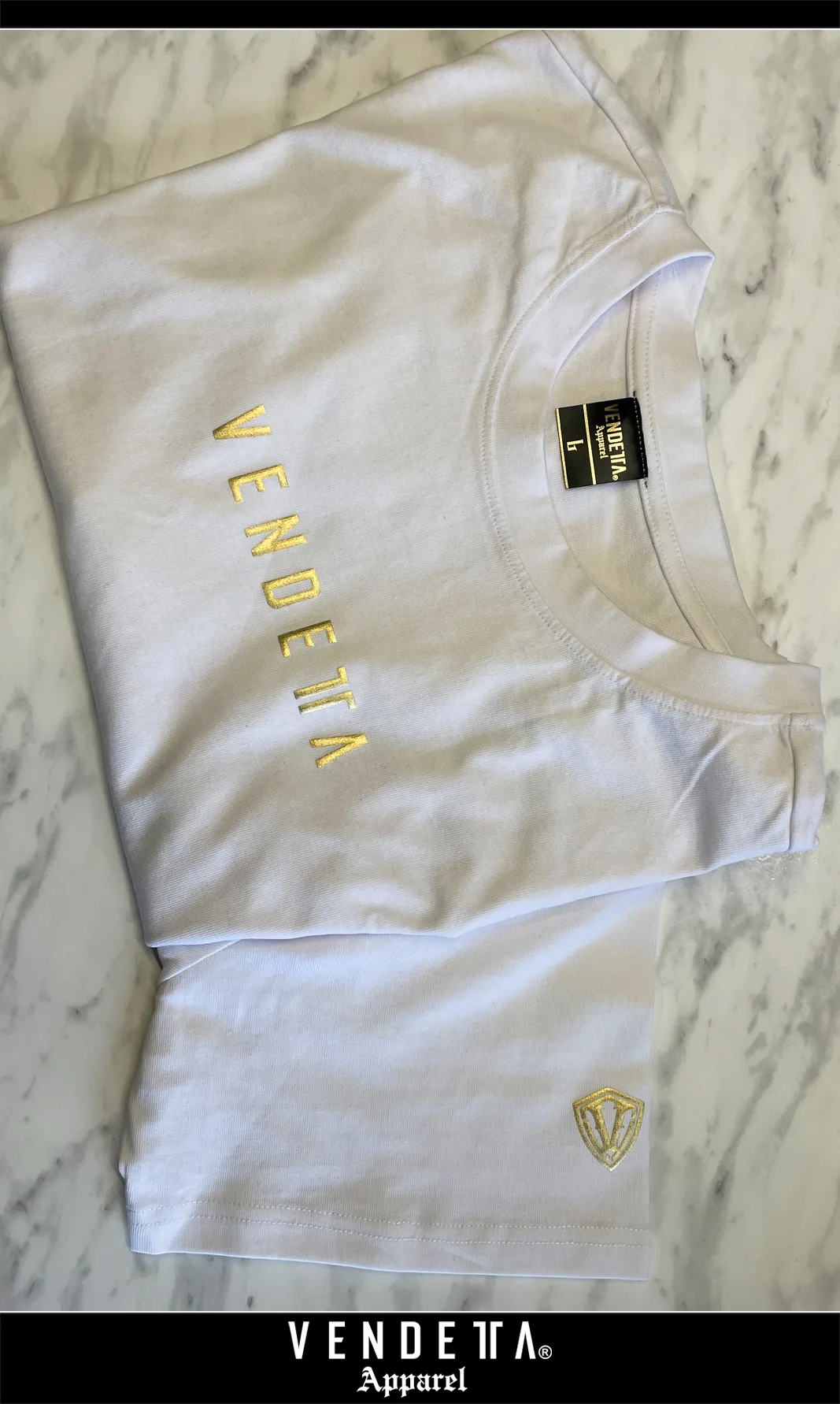 Tričko Pánske / T-shirt Oversize 1 / Biela-Zlatá / v1647 – Obrázok 2
