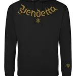 Mikina s Kapucňou UNI / Hoodie Oversize / Čierna-Gold / v1653