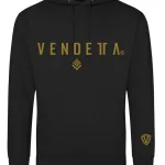 Mikina s Kapucňou Dámska / Hoodie Oversize / Čierna-Zlatá / v1683
