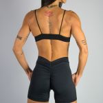 Kraťasy Bezšvové Dámske / Shorts Push UP-2 / Čierna / v1689