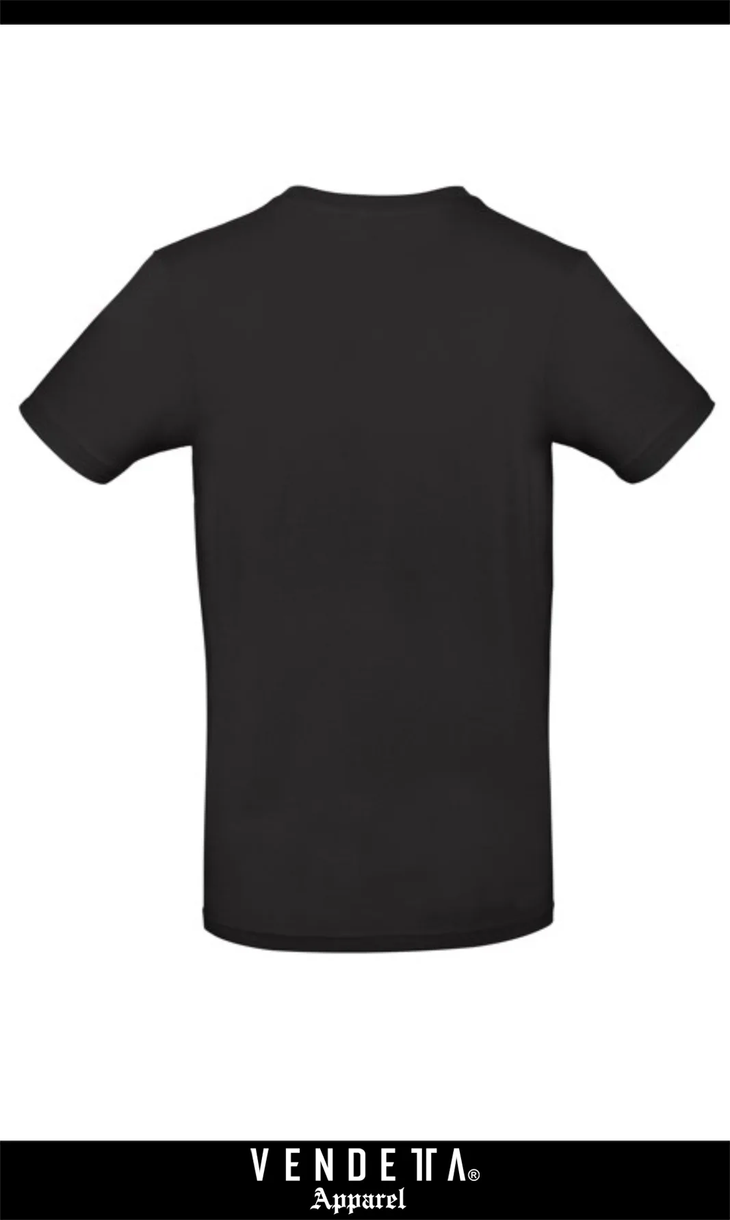 Tričko Pánske / T-Shirt Classic / Čierna - Biela / v1382 – Obrázok 3