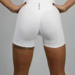Kraťasy Bezšvové Dámske / Nízky Pás / Shorts Push UP / SET / Biela / v1629