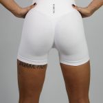 Kraťasy Bezšvové Dámske / Nízky Pás / Shorts Push UP / SET / Biela / v1629