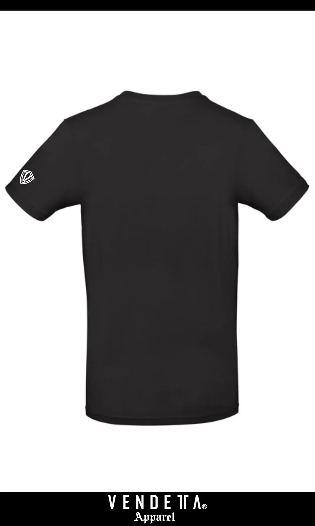 Tričko Pánske / T-Shirt Classic / Čierna - Biela / v1649 – Obrázok 3