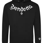 Mikina s Kapucňou UNI / Hoodie Oversize / Čierna - Biela / v1653