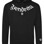 Mikina s Kapucňou UNI / Hoodie Oversize / Čierna - Biela / v1653