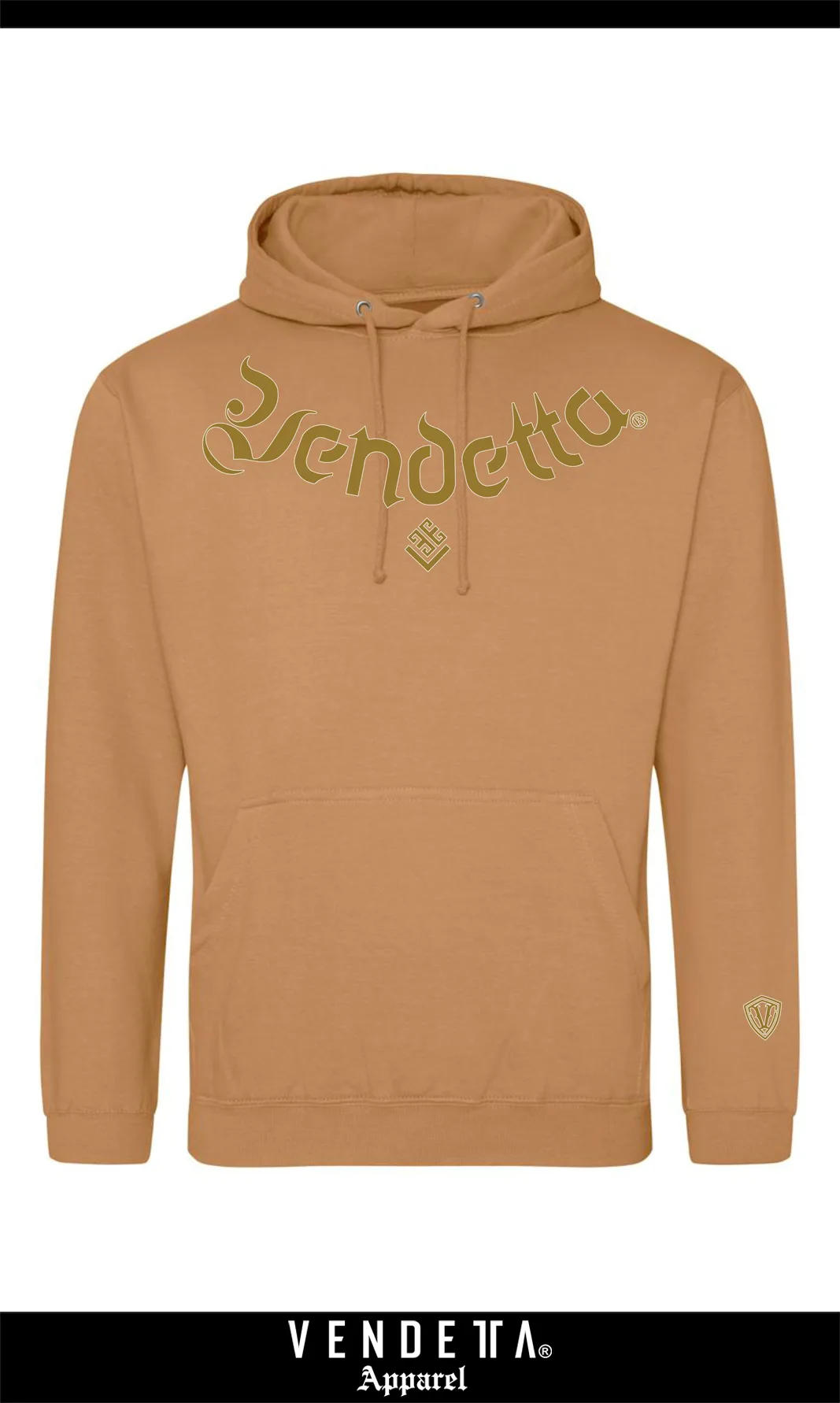 Mikina s Kapucňou UNI / Hoodie Oversize / Hnedá / v1653 – Obrázok 1