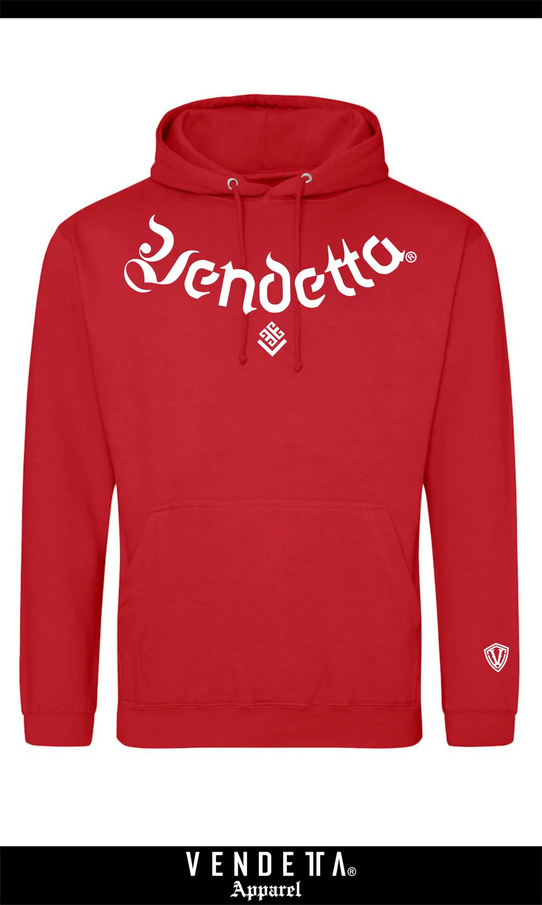 Mikina s Kapucňou UNI / Hoodie Oversize / Červená / v1653 – Obrázok 1