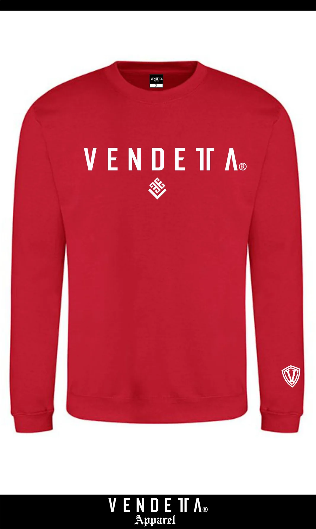 Mikina Pánska / CLASSIC sweatshirt / Červená / v1658 – Obrázok 1