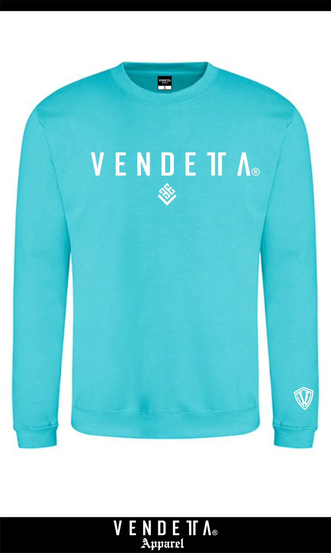 Mikina Pánska / CLASSIC sweatshirt / Tyrkysová / v1658 – Obrázok 1