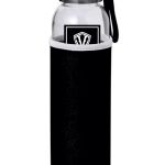 FLAŠKA Sklo + Neopren púzdro / Bottle Sport 500 ml / Čierna / v1706