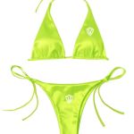 SET / PLAVKY DÁMSKE / SPODNÝ + VRCHNÝ DIEL / Women's swimwear / Žltá neon / v1711
