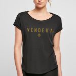 Tričko Dámske / Fashiom T-Shirt Long / Čierna / v1660