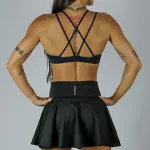SUKŇA ŠPORT Dámska / Podšité Kraťasy / Skirt FIT / Čierna / v1712