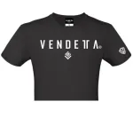 Tričko Dámske / CROP T-Shirt   / čierna - biela / v1720