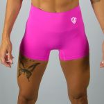 Kraťasy MINI Bezšvové Dámske / Shorts / Ružová / v1668