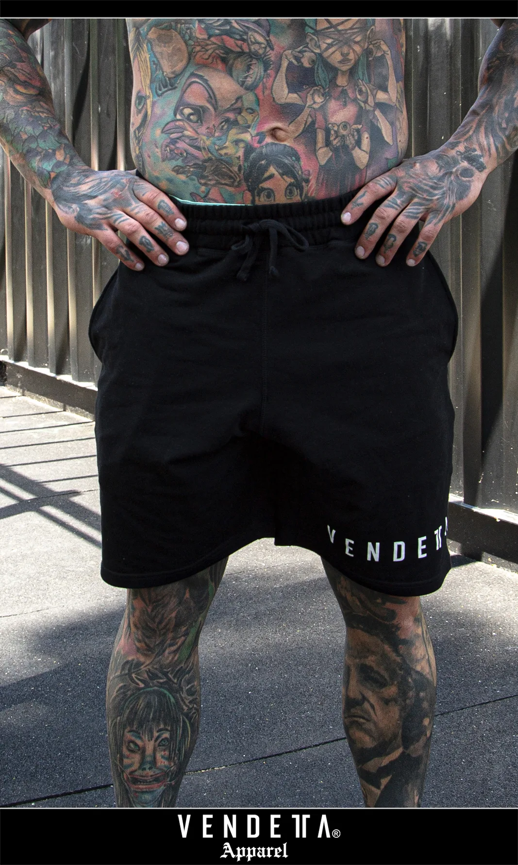 Kraťasy teplákové Muži /  PRO SPORT MUSCLE SHORTs / Čierna / v1329 – Obrázok 1