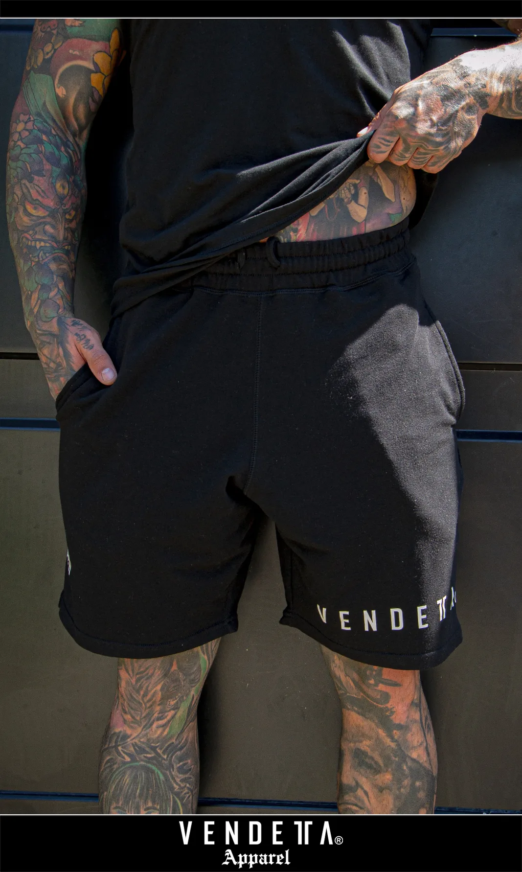 Kraťasy teplákové Muži /  PRO SPORT MUSCLE SHORTs / Čierna / v1329 – Obrázok 4