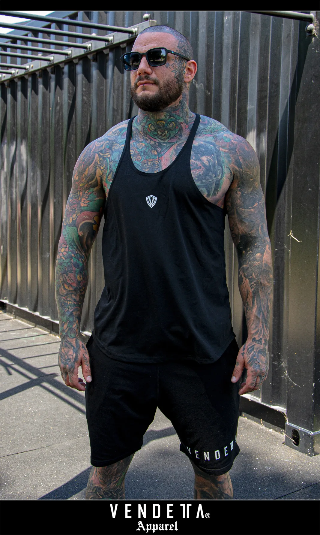 Tielko FIT Pánske / Tank Top men / Čierna / v1702 – Obrázok 4
