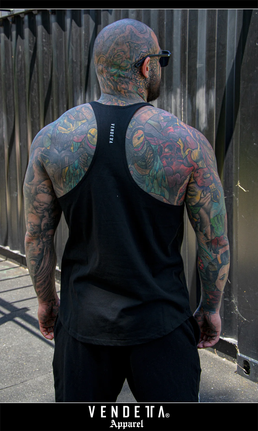 Tielko FIT Pánske / Tank Top men / Čierna / v1702 – Obrázok 5
