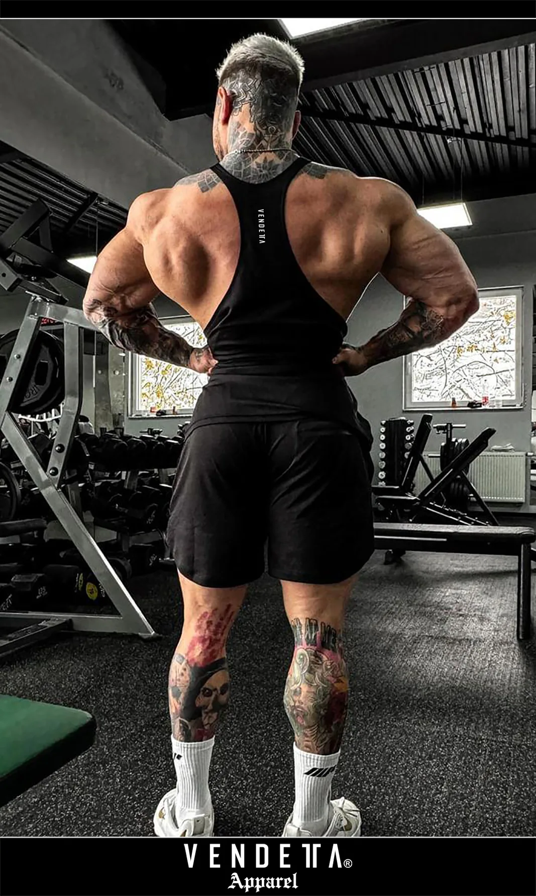 Tielko FIT Pánske / Tank Top men / Čierna / v1702 – Obrázok 2