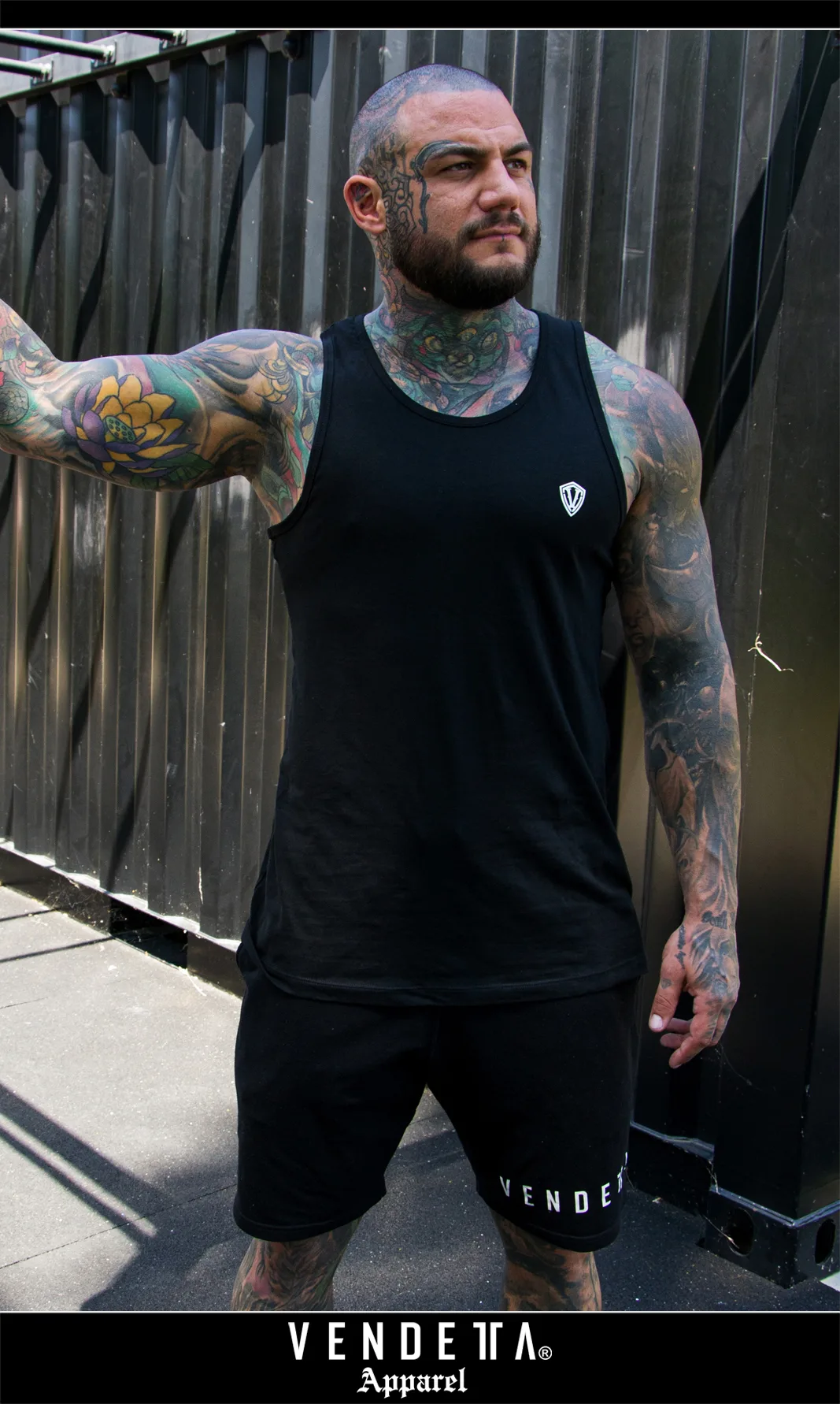 Tielko Pánske / Tank Classic 3D / Čierna / v1703 – Obrázok 1