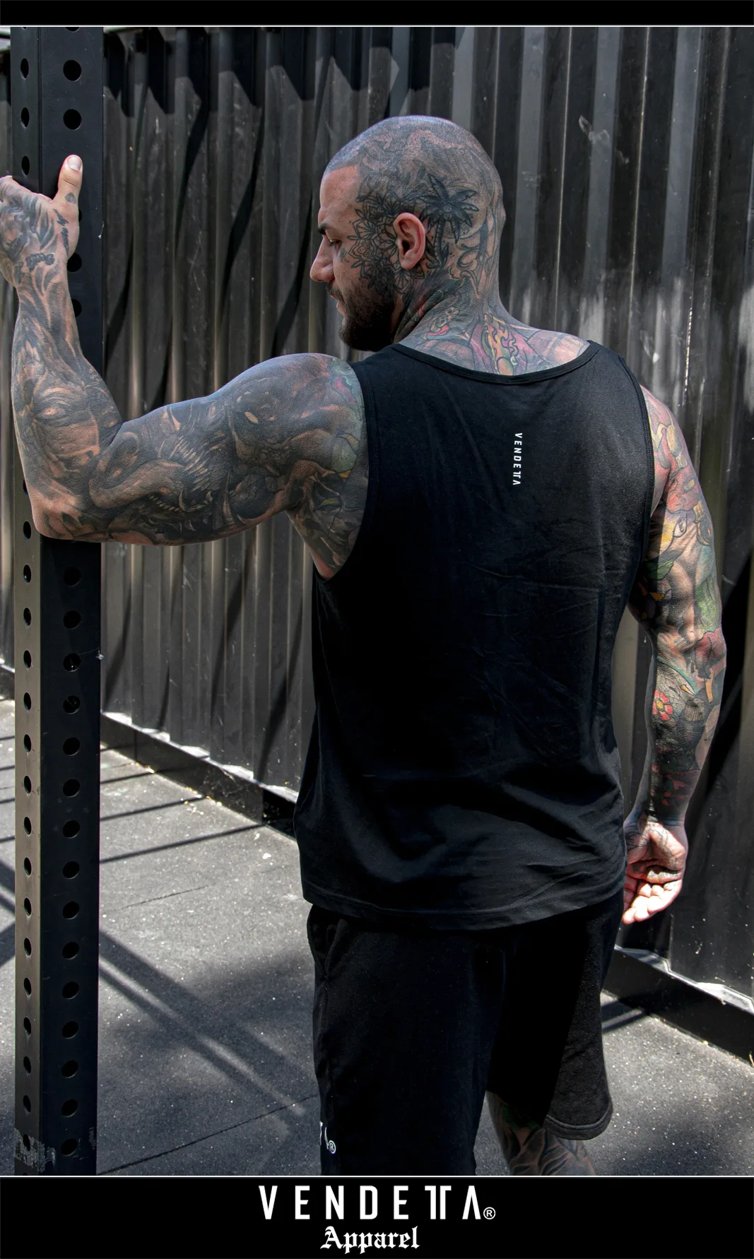 Tielko Oversize Pánske / Tank top / Čierna / v1704 – Obrázok 2