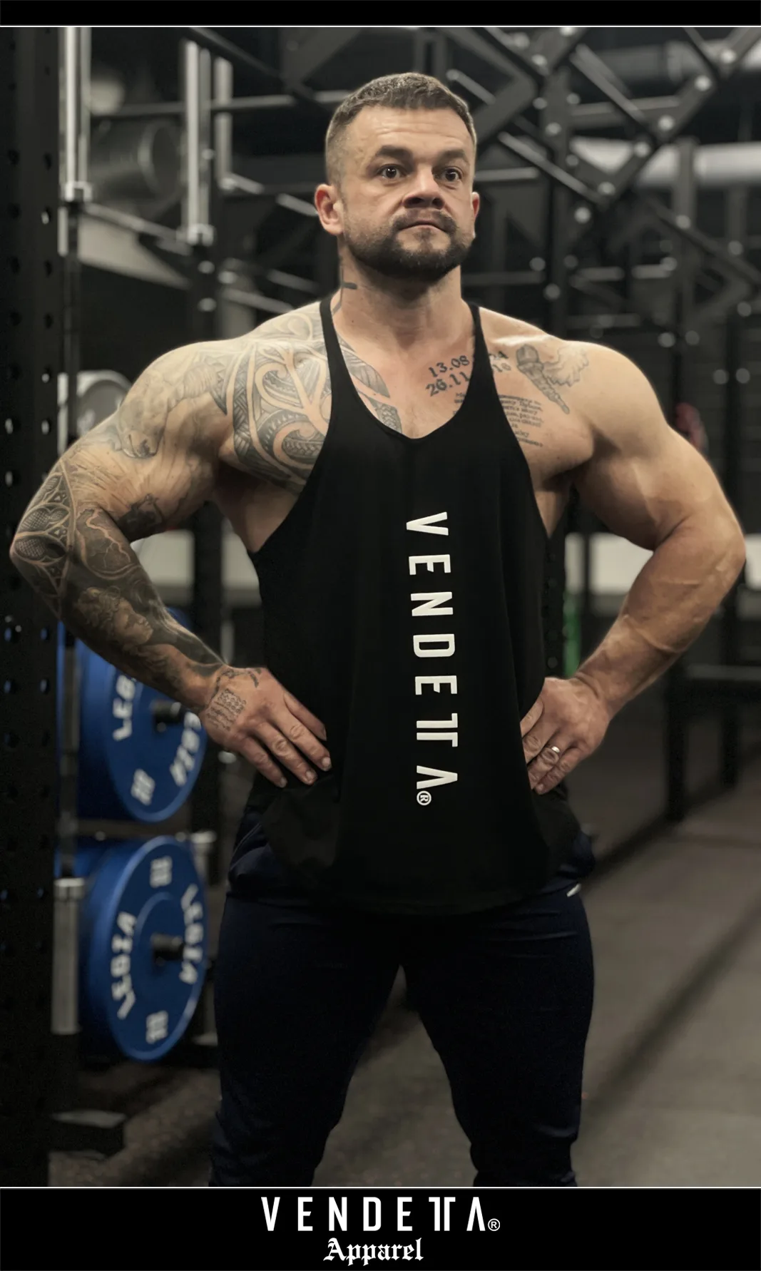 Tielko FIT Pánske / Tank Top men / Čierna / v1701 – Obrázok 1
