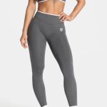 Legíny Bezšvové + Top - Súprava Dámska / Vysoký Pás / Seamless Leggings + TOP / SET / Šedá / v1729