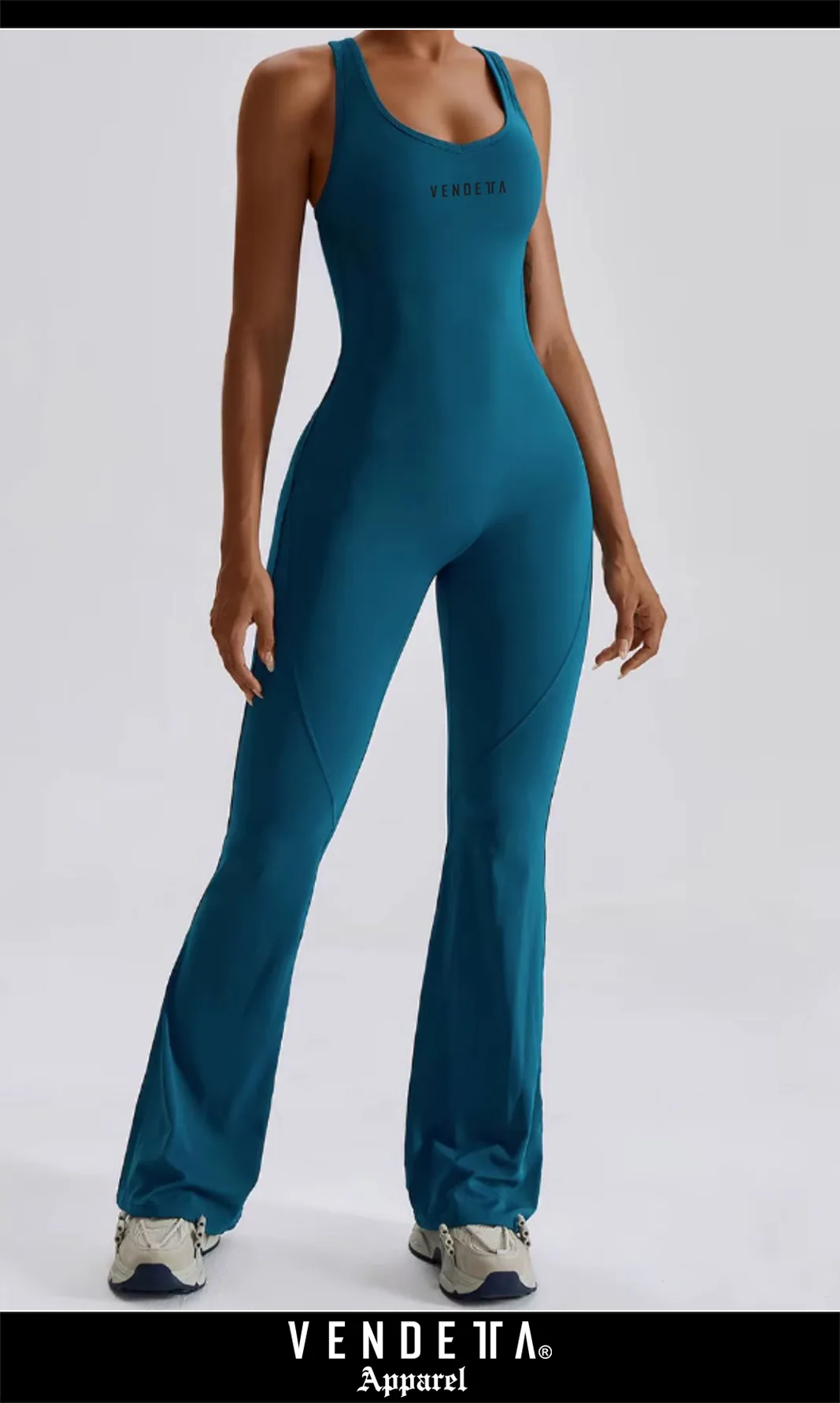 Overal Zvonový Leginy - Dámsky / Overall leggings Classic / Zelená / v1732 – Obrázok 1