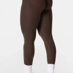 Legíny Bezšvové Dámske / Vysoký Pás / Seamless Leggings / SET / Hnedá / v1736