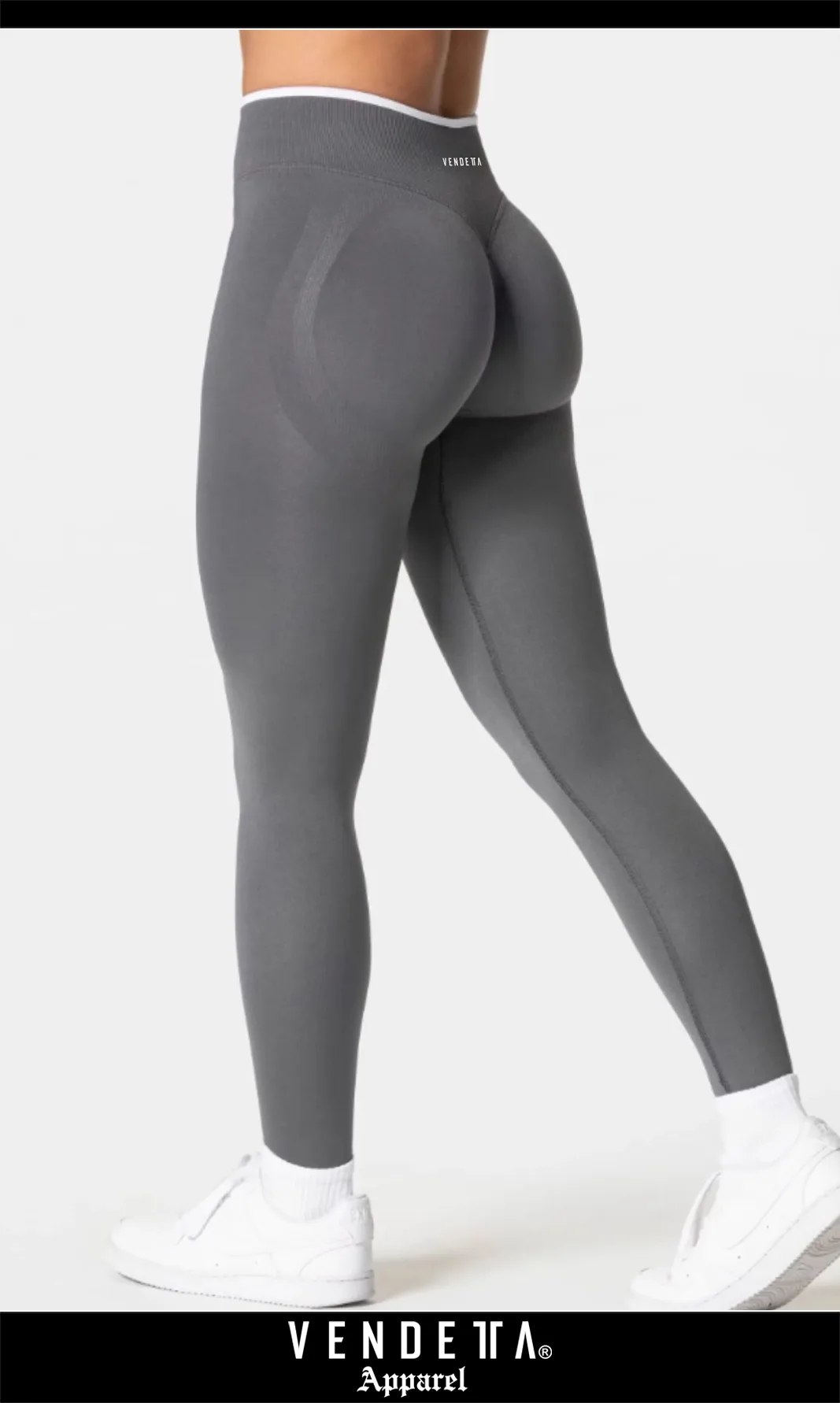 Legíny Bezšvové Dámske / Vysoký Pás / Seamless Leggings / SET / Šedá / v1736 – Obrázok 1