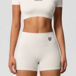 Kraťasy + Crop - Súprava Dámska / shorts + Crop SET / Biela - Ivory / v1744
