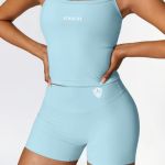 Kraťasy + Top - Súprava Dámska / shorts + Top SET / Modrá / v1748