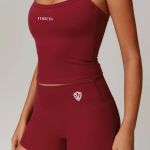 Kraťasy + Top - Súprava Dámska / shorts + Top SET / Červená / v1748