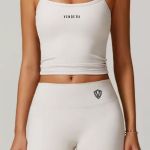 Kraťasy + Top - Súprava Dámska / shorts + Top SET / Biela - Beige / v1748