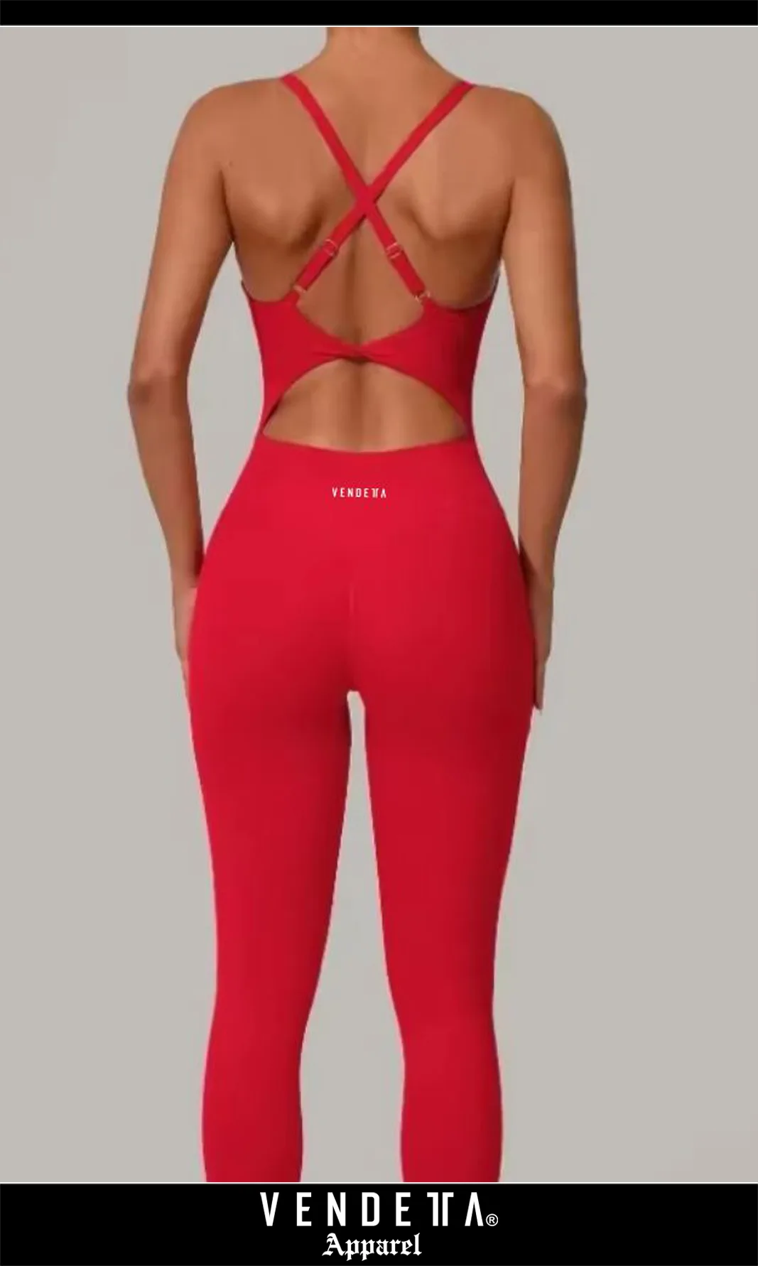 Overal Leginy - Dámsky / Overall leggings Classic / Červená / v1751 – Obrázok 1