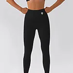 Leginy + Top - Súprava Dámska / leggings push up - Top SET / Čierna / v1752