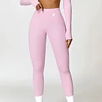 Leginy + Crop - Súprava Dámska / leggings push up - Crop SET / Ružová / v1753