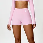 Kraťasy + Crop - Súprava Dámska / shorts push up - Crop SET / Ružová / v1755