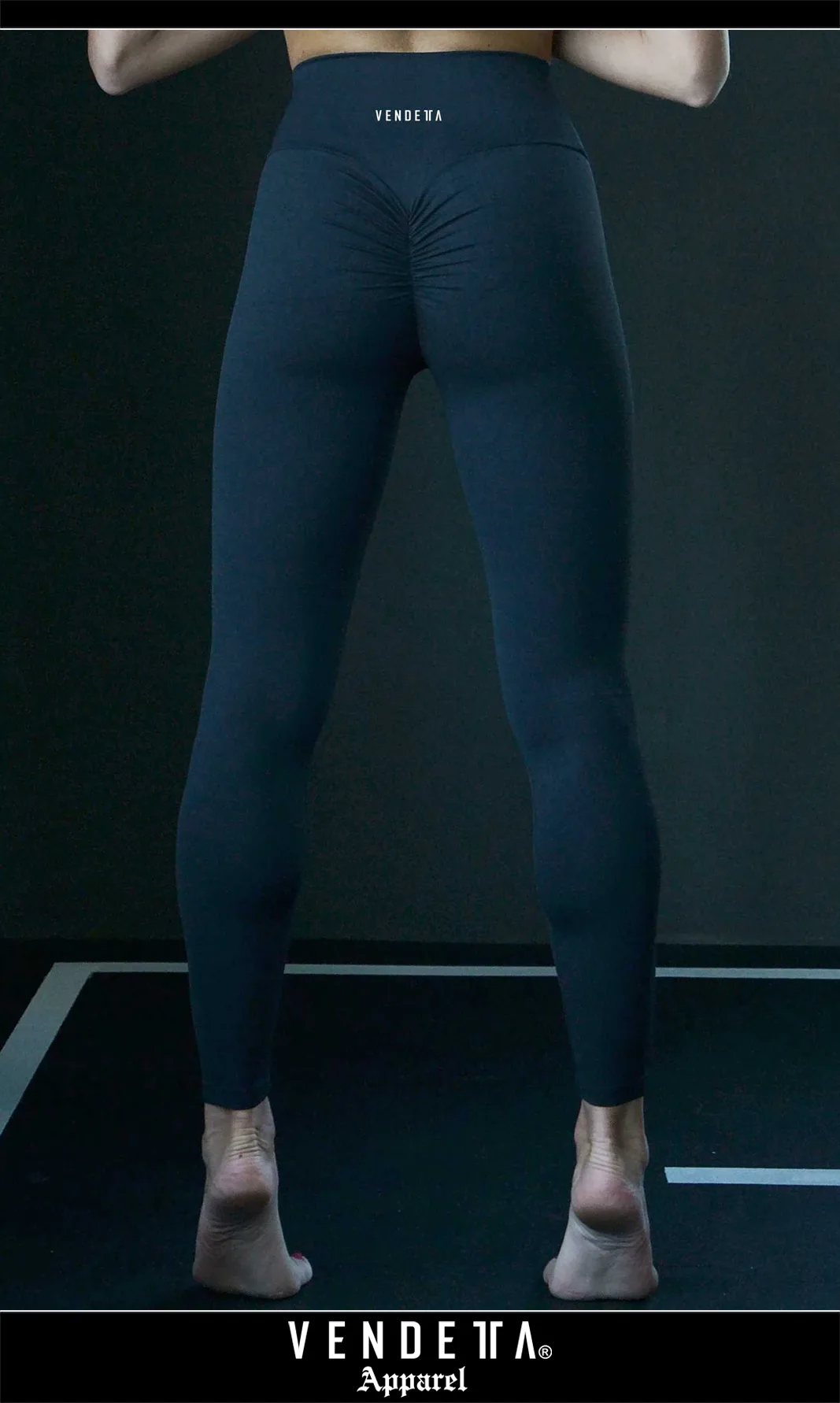 Legíny Dámsky / Leggings Push-UP 3 / Šedá / v1762 – Obrázok 4