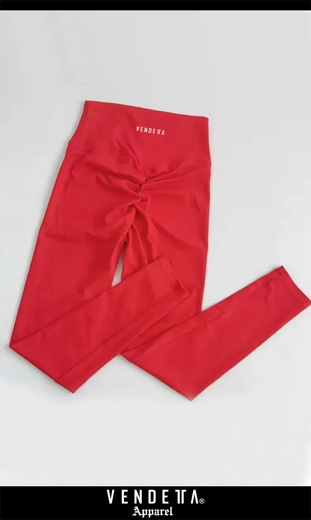 Legíny Dámsky / Leggings Push-UP 3 / Červená / v1762 – Obrázok 1