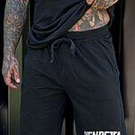 Kraťasy teplákové Muži /  MUSCLE SHORTs / Čierna / v1573