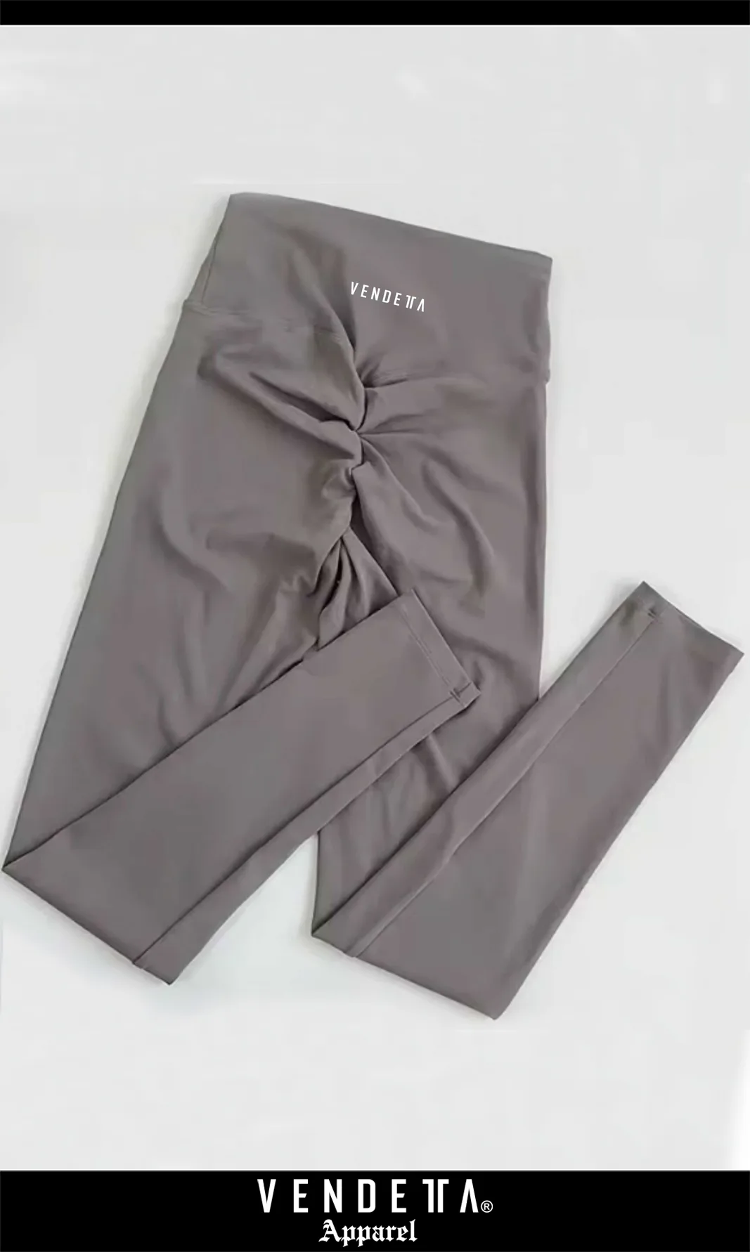 Legíny Dámsky / Leggings Push-UP 3 / Šedá / v1762 – Obrázok 1