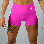 Kraťasy MINI Bezšvové Dámske / Shorts / Ružová / v1764