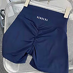 Kraťasy Bezšvové Dámske / Mini Shorts Push UP-3 / Modrá - Navy / v1765