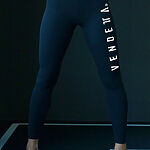 Legíny Dámsky / VA-Logo / Leggings Push-UP  / Čierna / v1766